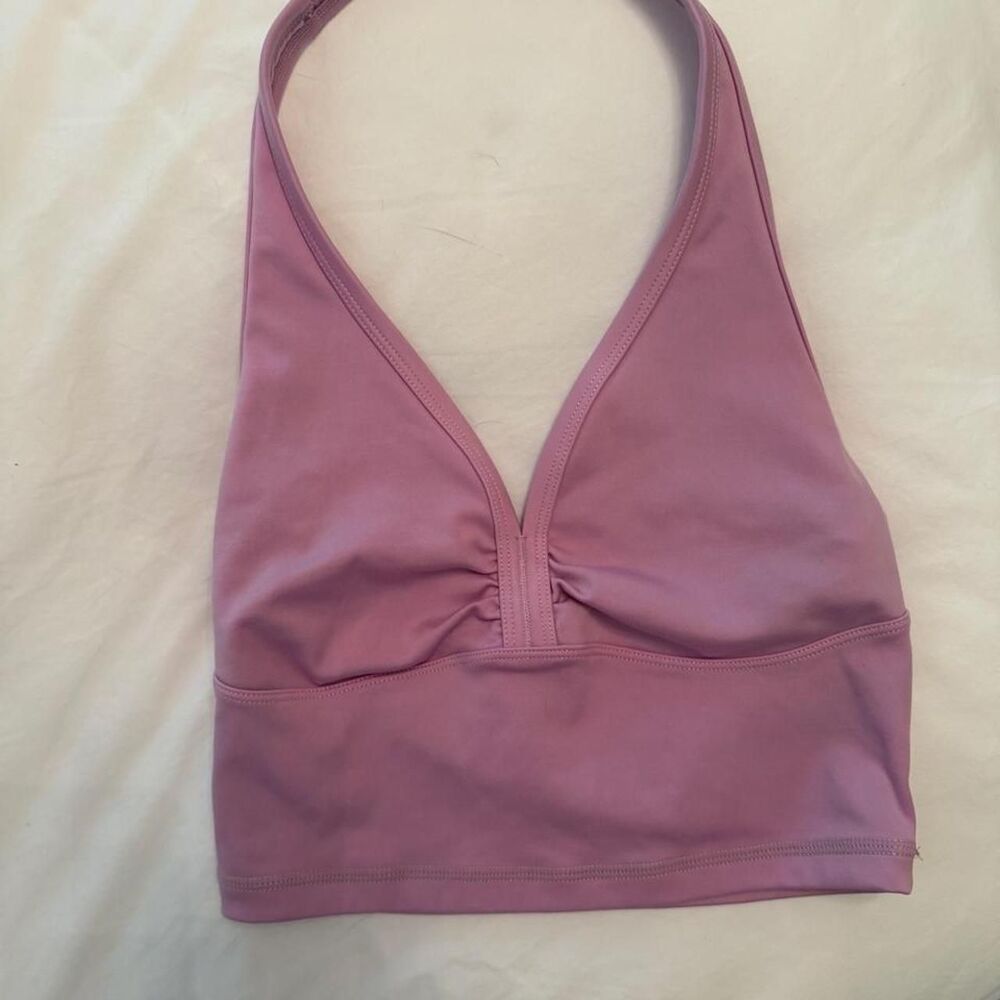 Frankies-bikinis Women's Pink and Purple Top
